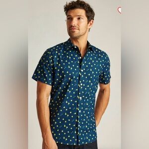 Bonobos Riviera Navy Floral Button Down